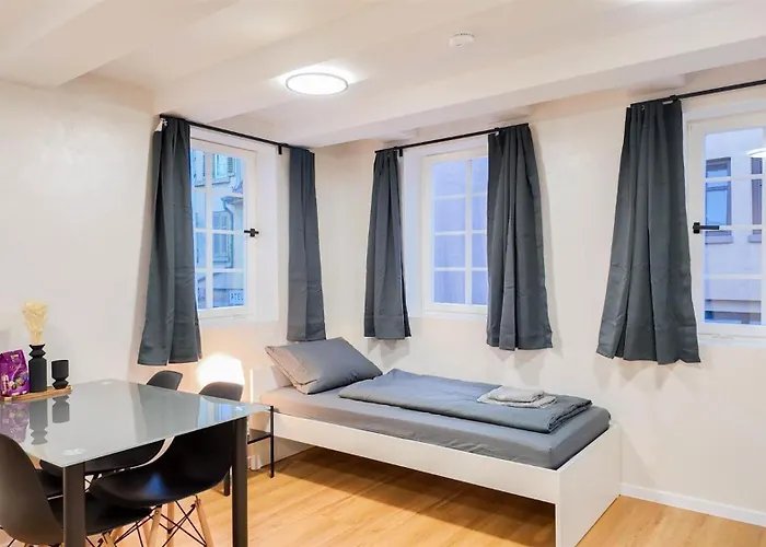 Alfa 2z-apartment 4 Betten Smarttv Wlan Nahe Wasen Daimler L Bad & Kueche L 2br 4 Beds Kitchen Bathroom *